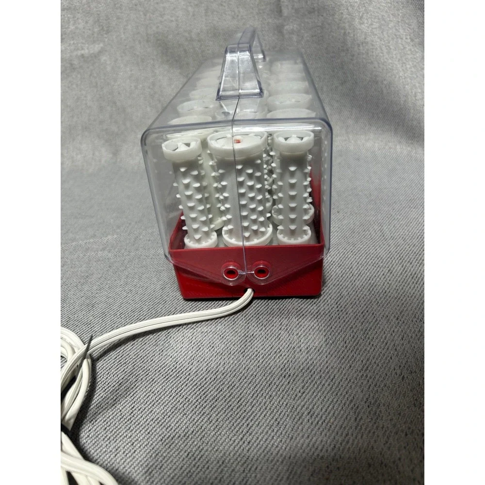Remington Electric‎ Hot Rollers Hair Setter Red White 20 Rollers No Clips